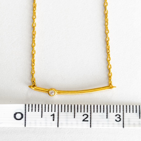 Madewell curved necklace. - Picture 12 of 12